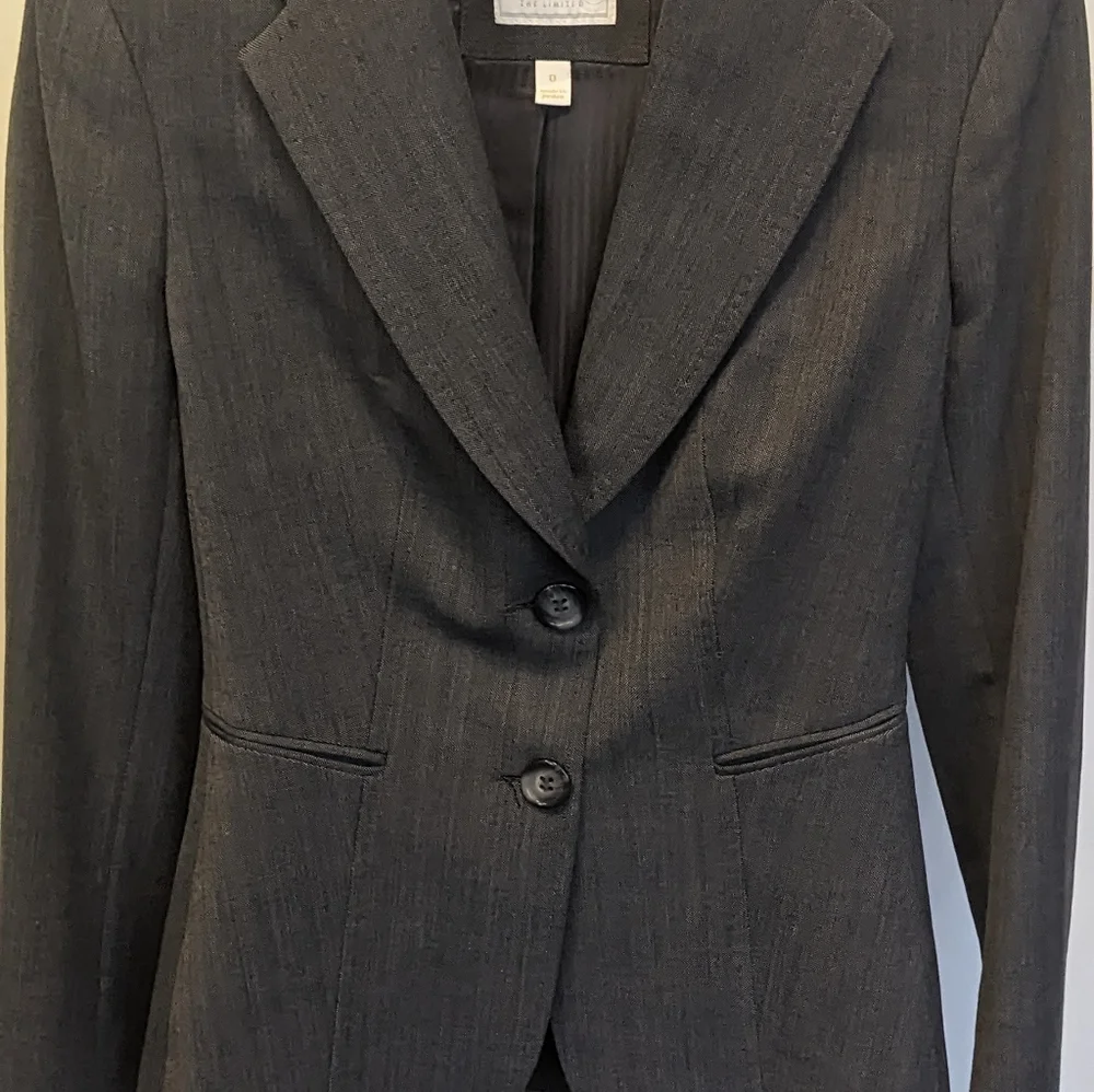 The Limited Travel Suit 2 Button Blazer Cassidy Fit Pant Gray Women’s Size 0/2 - Picture 1 of 7